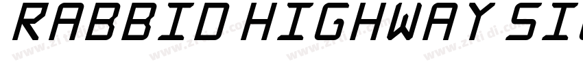 Rabbid Highway Sign字体转换